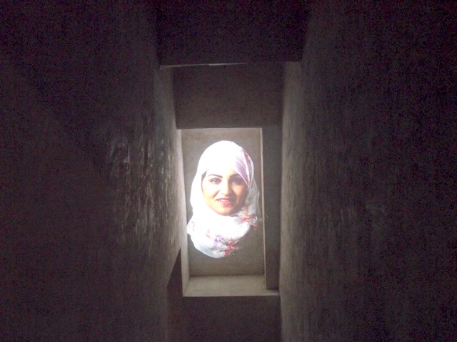 ...Cairo stories night projection, 2011. Photo: Christoph Knoch Raumaufnahme.